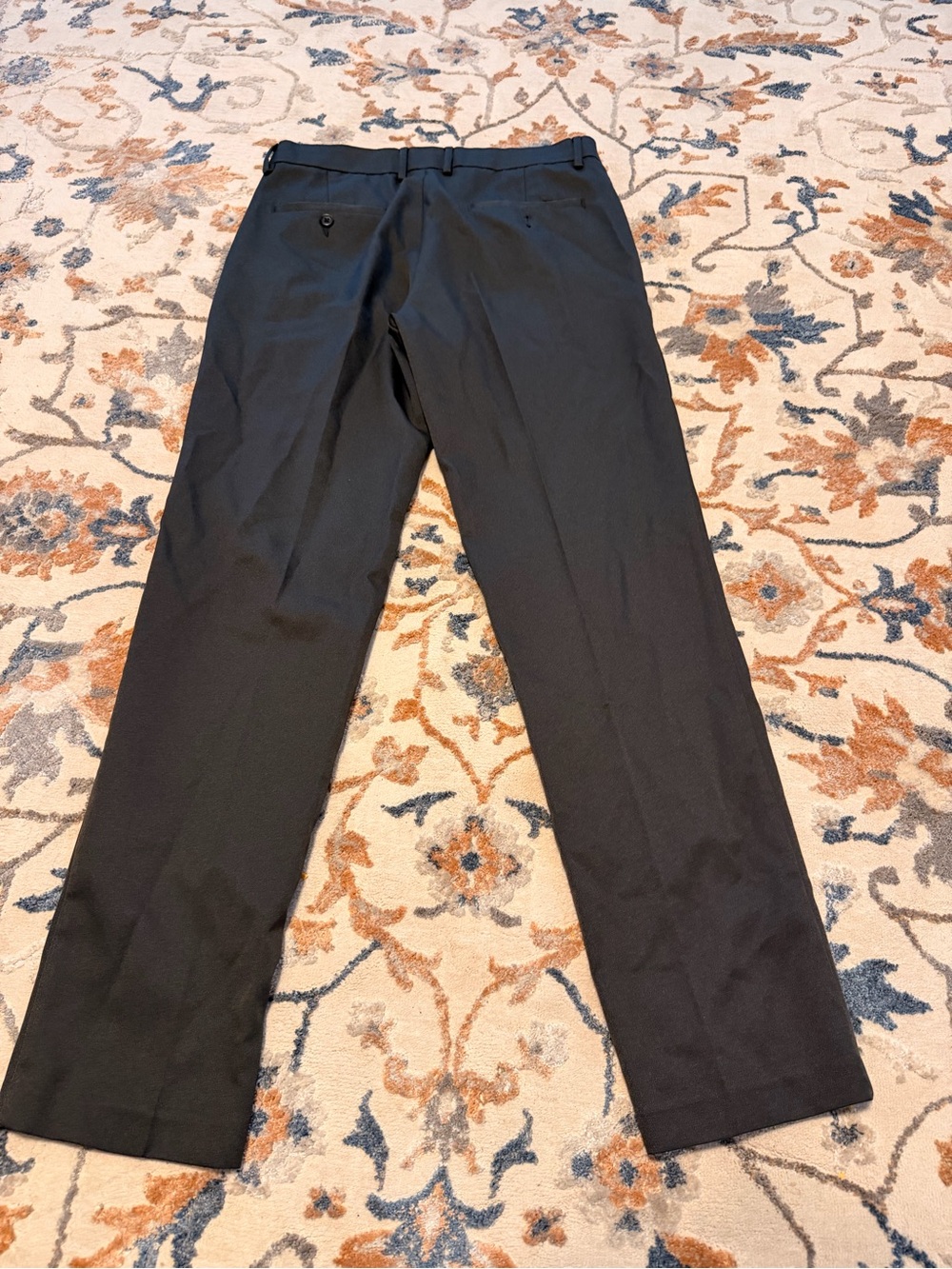 Men's Classic Black Dress Pants - Tailored Straight Fit